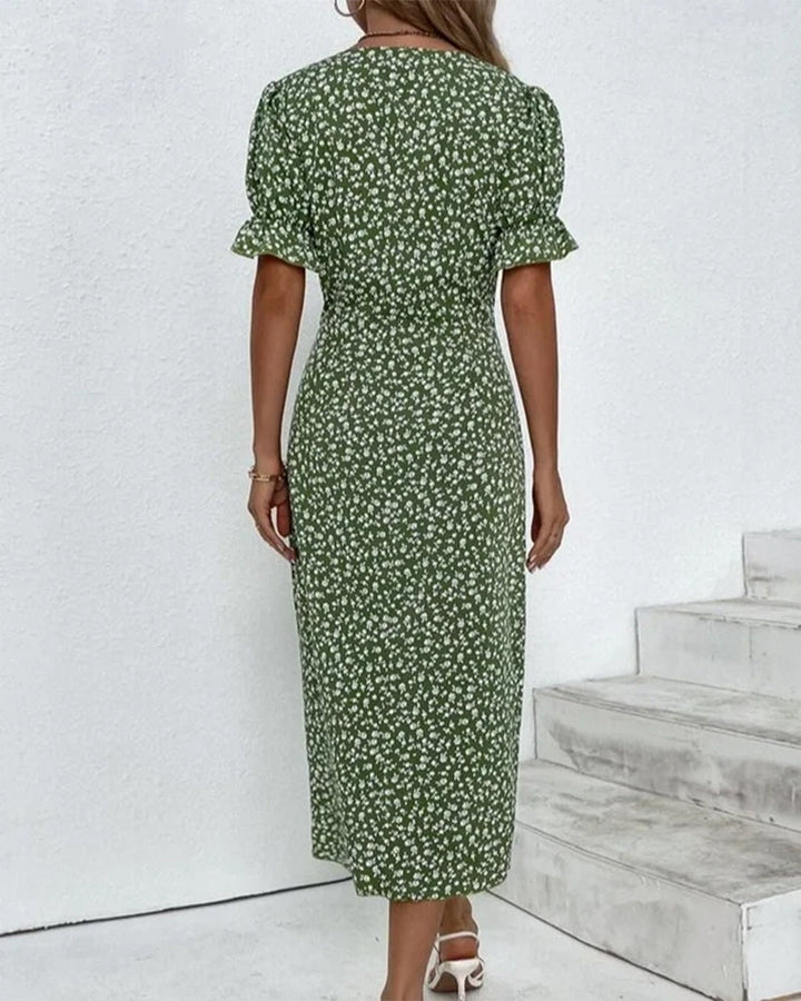 Women's Garden Floral Midi Dress