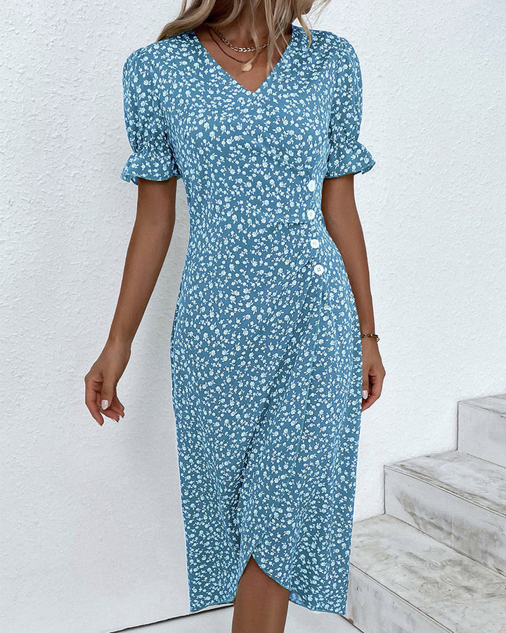 Women's Garden Floral Midi Dress