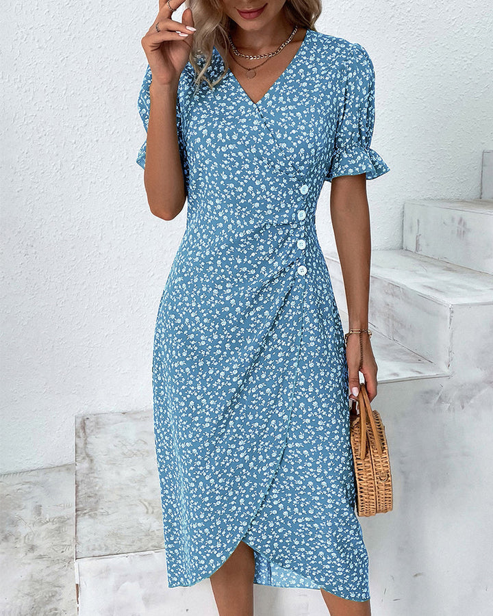 Women's Garden Floral Midi Dress