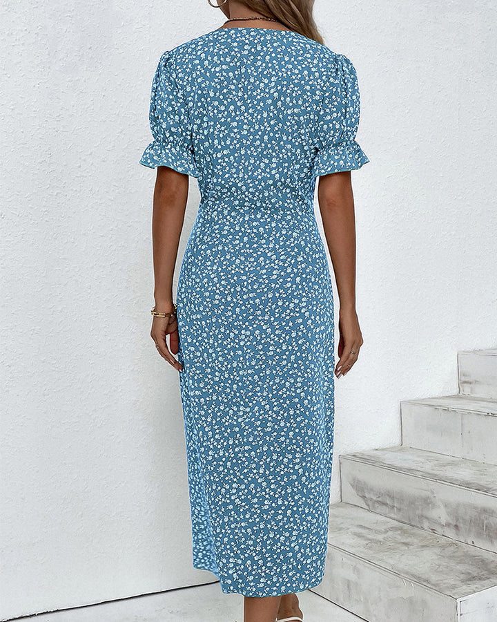 Women's Garden Floral Midi Dress