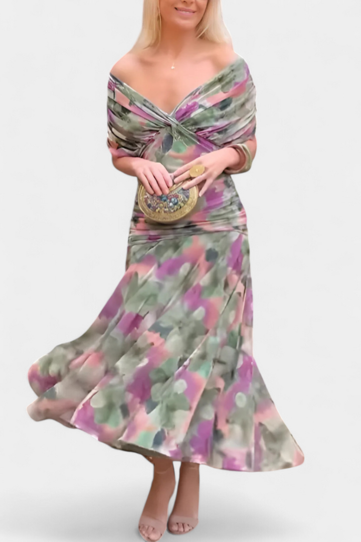 Women's Fantasy Floral Maxi Dress
