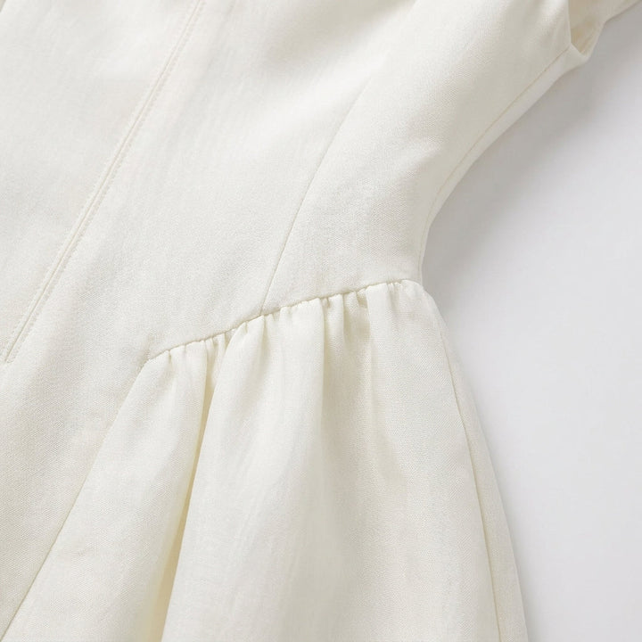 Women's Structured Cap Sleeve Midi Dress