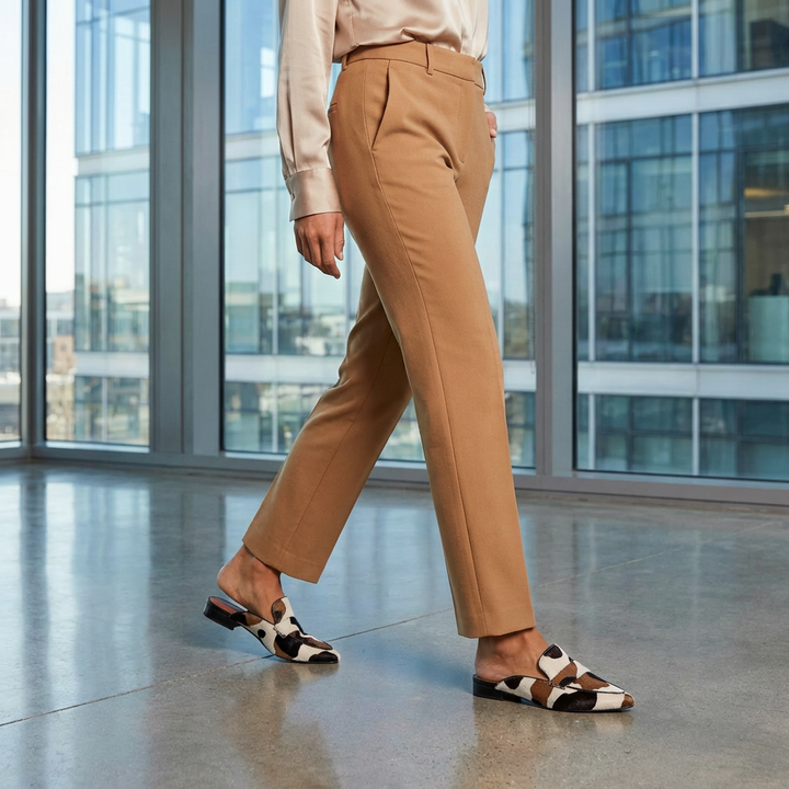 Women's Abstract Print Loafers Slip On Smart Casual