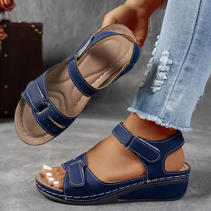 Women's Orthopedic Wedge Sandals Adjustable Strap