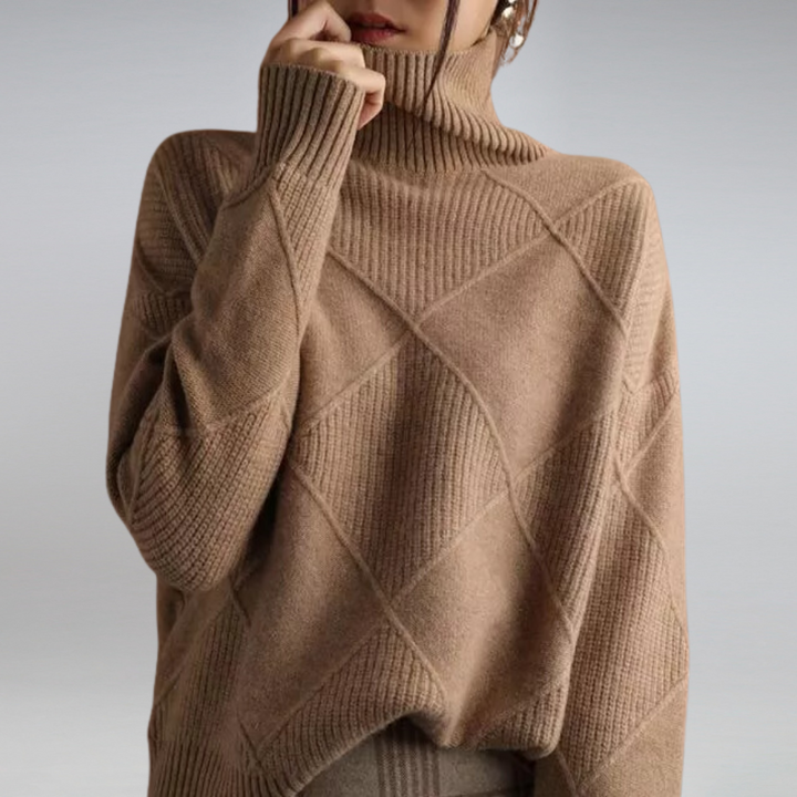 Cozy turtleneck sweater for women