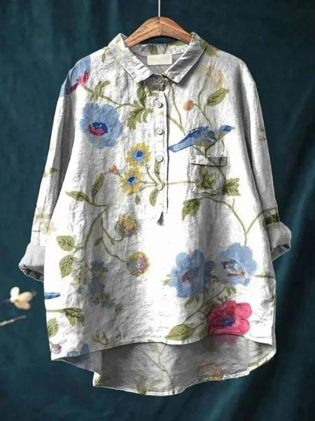 Women's Romantic Floral Blouse