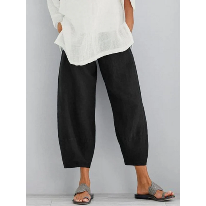 Women's Linen Leisure Trousers Relaxed Fit
