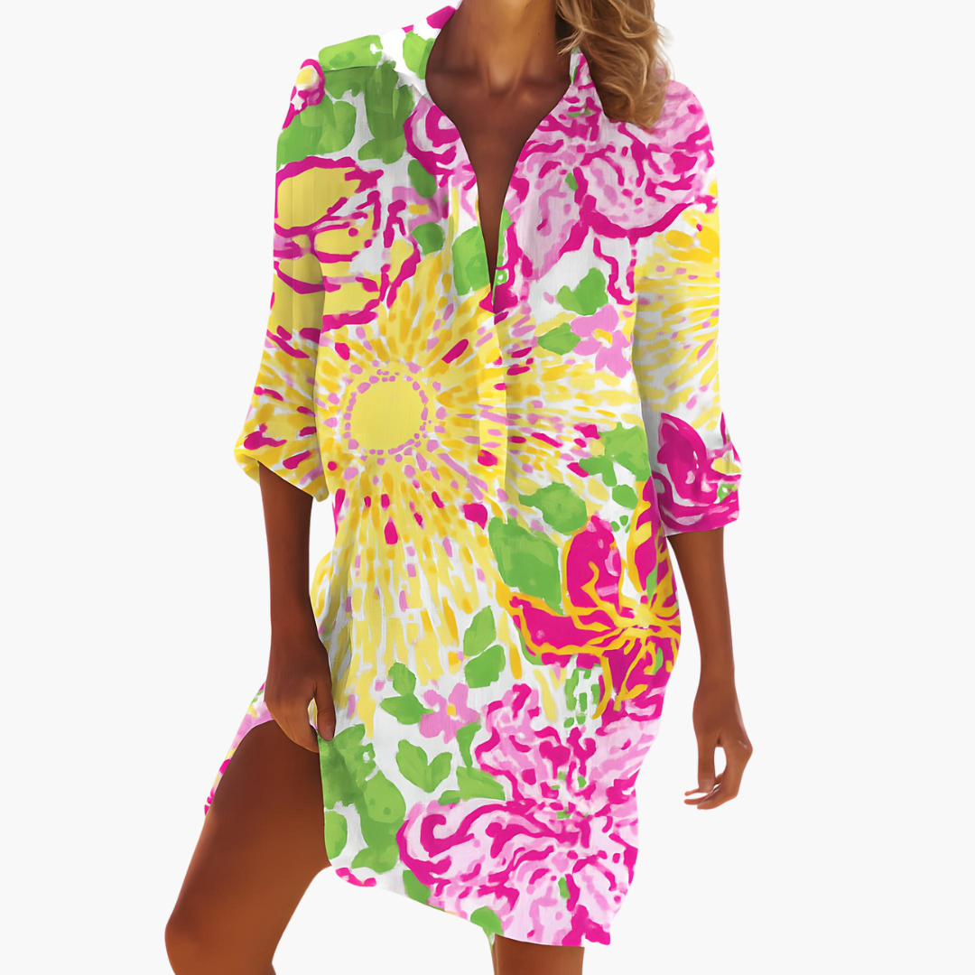 Women's Long Sleeve Shirt Dress