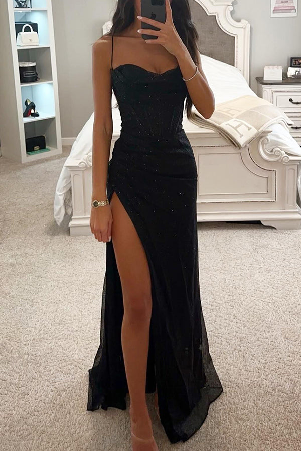 Glamorous sequin maxi dress for women