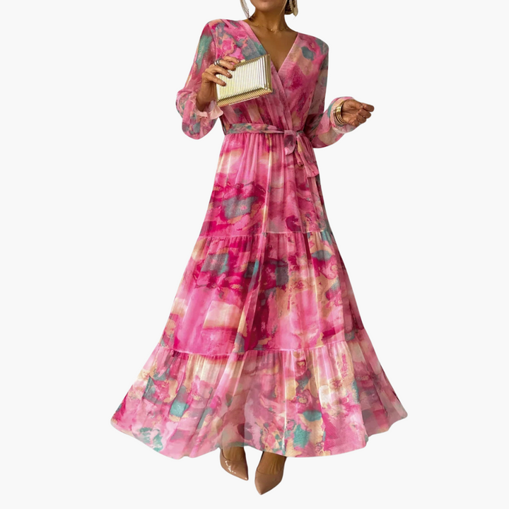 Women's Long Sleeve Summer Midi Dress