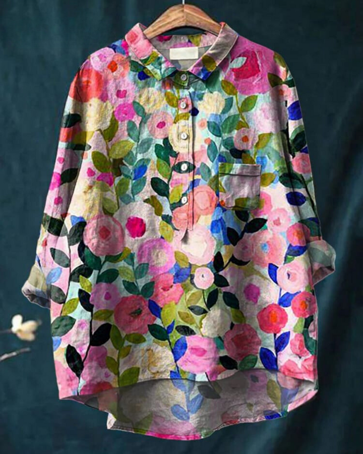 Women's Romantic Floral Blouse