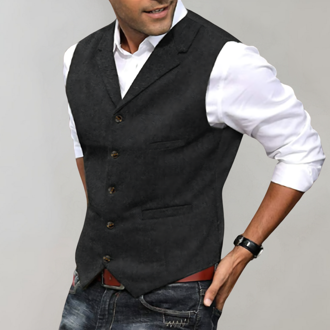 Elegant suit waistcoat for men