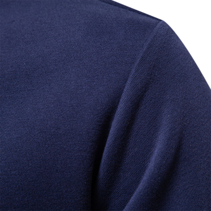 Elegant long-sleeve polo shirt for men