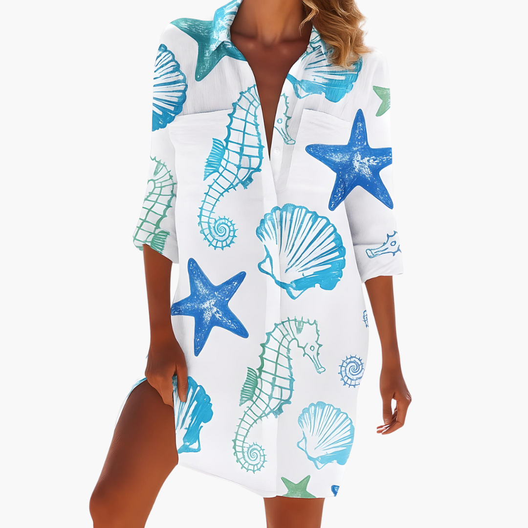 Women's Long Sleeve Shirt Dress