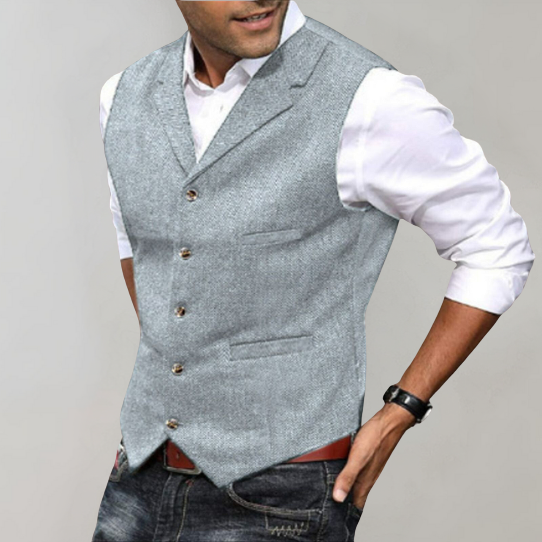 Elegant suit waistcoat for men