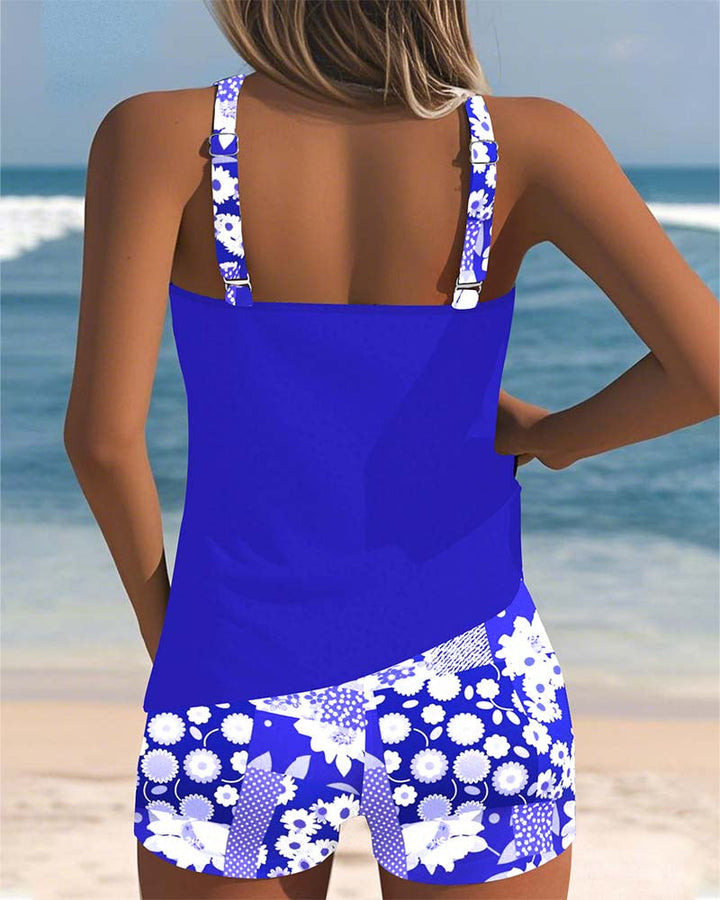 Women's Floral Tankini Set