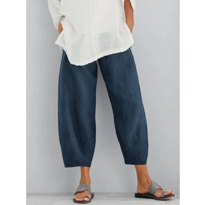 Women's Linen Leisure Trousers Relaxed Fit