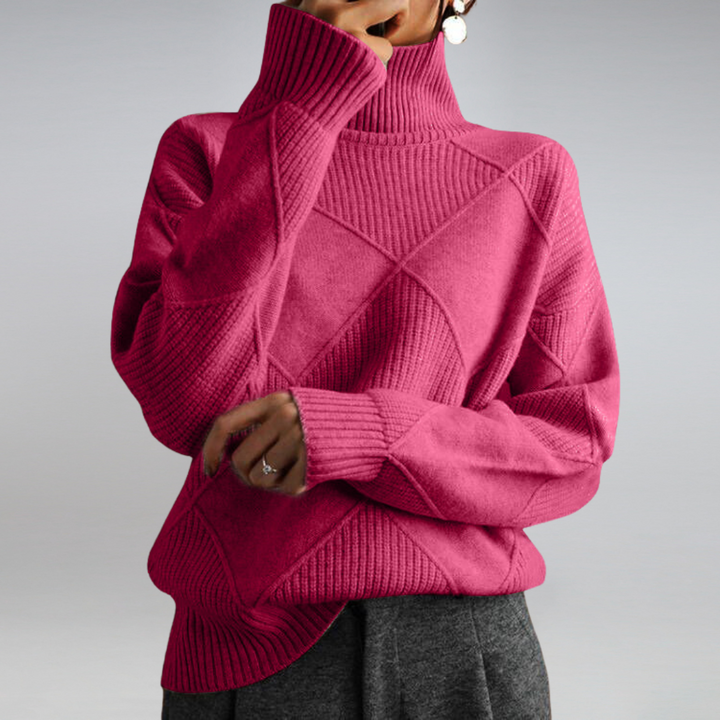 Cozy turtleneck sweater for women