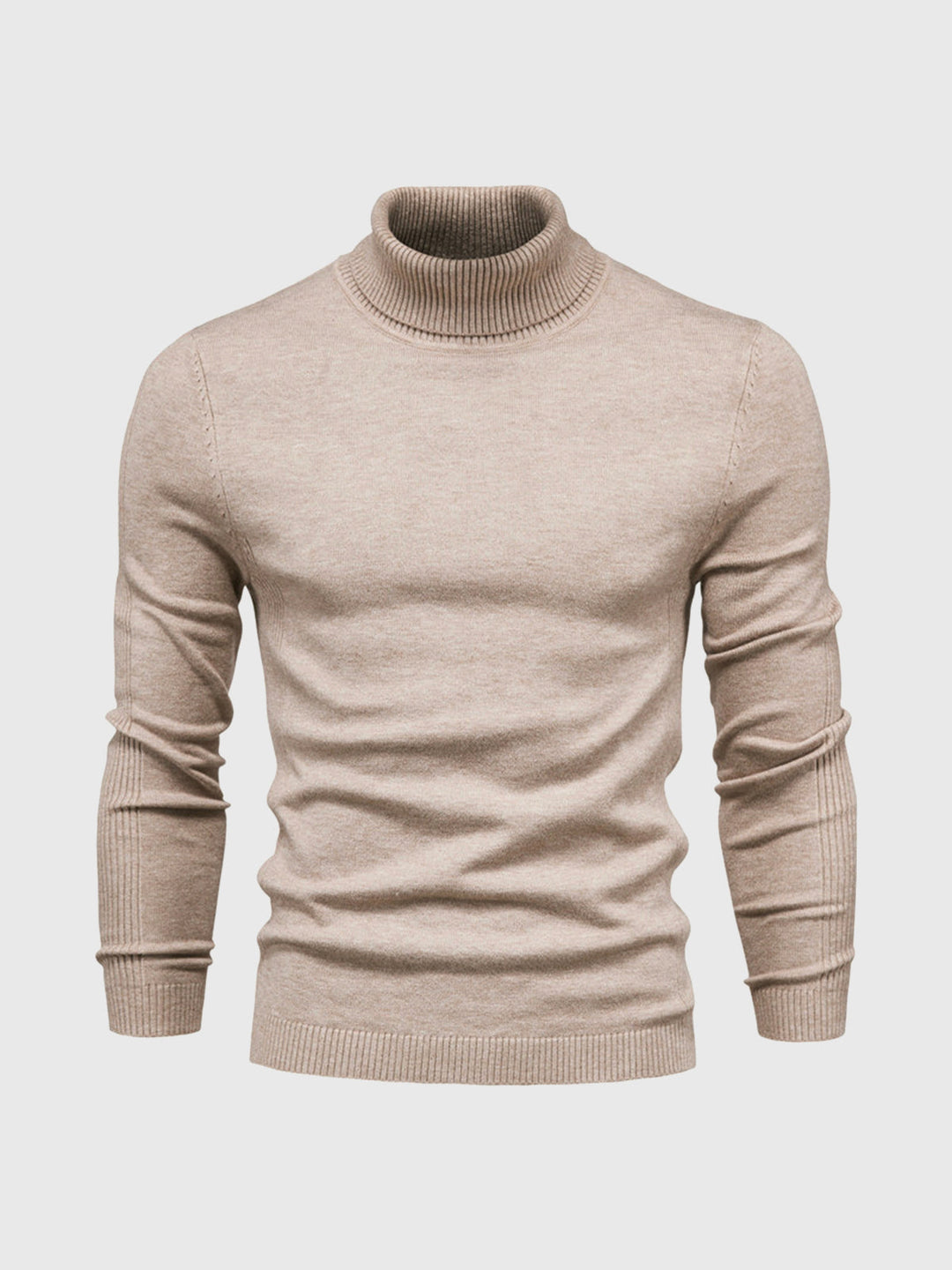 Washable turtleneck sweater for men