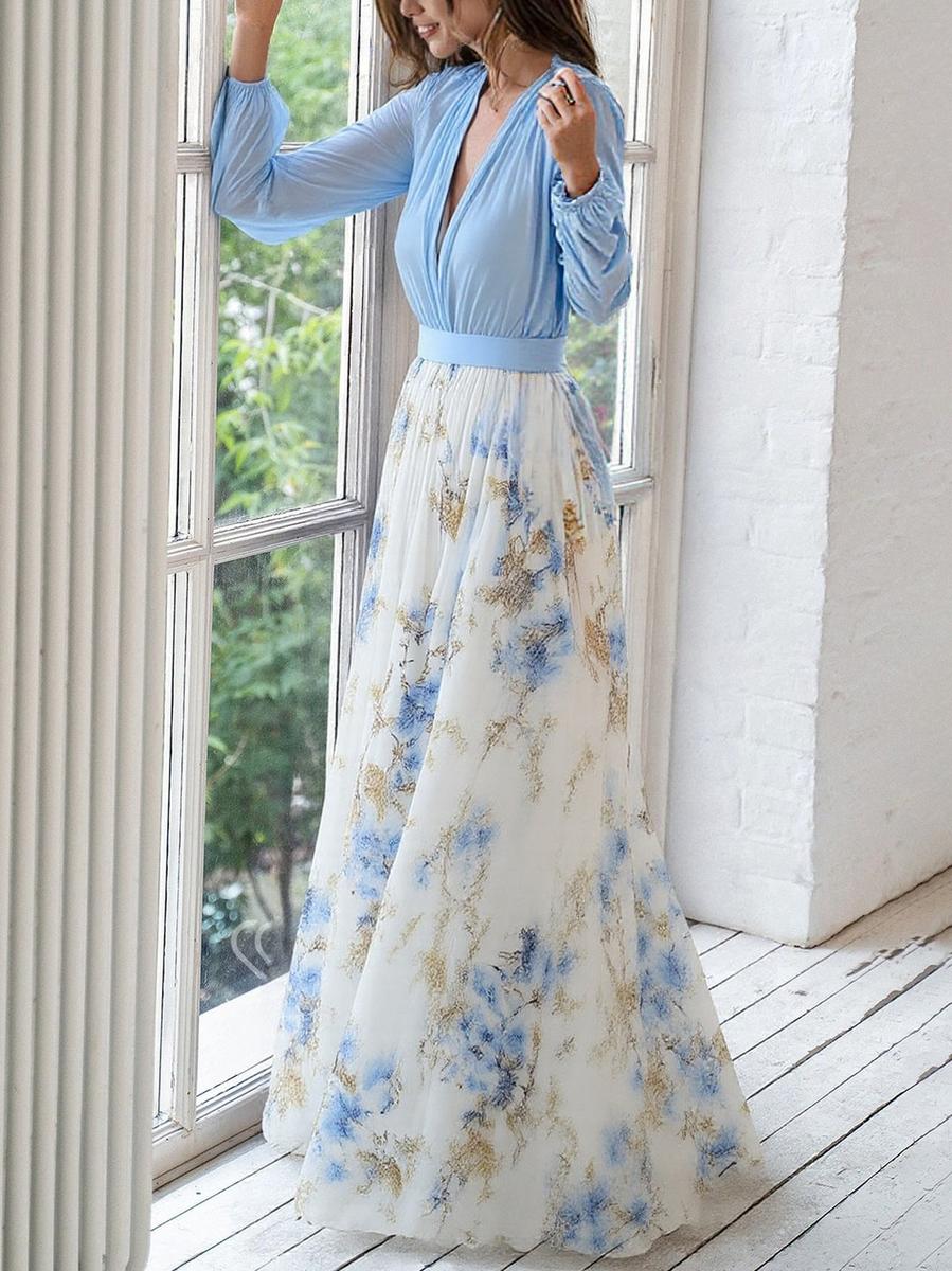 Women's Floral Flowing Maxi Dress