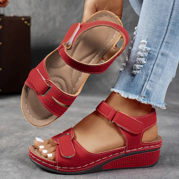 Women's Orthopedic Wedge Sandals Adjustable Strap