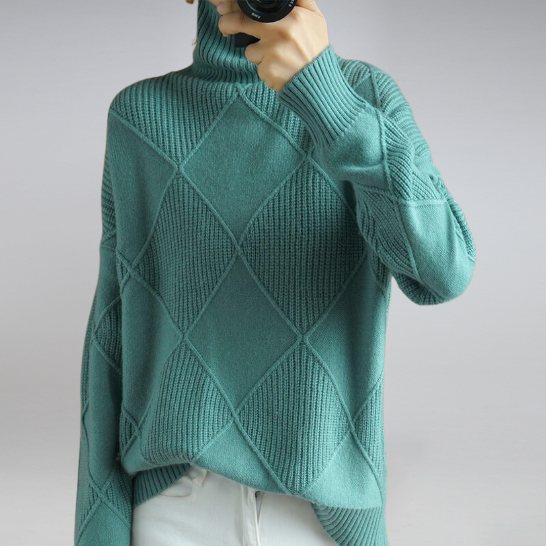 Cozy turtleneck sweater for women