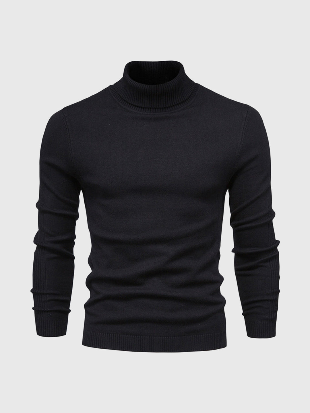 Washable turtleneck sweater for men