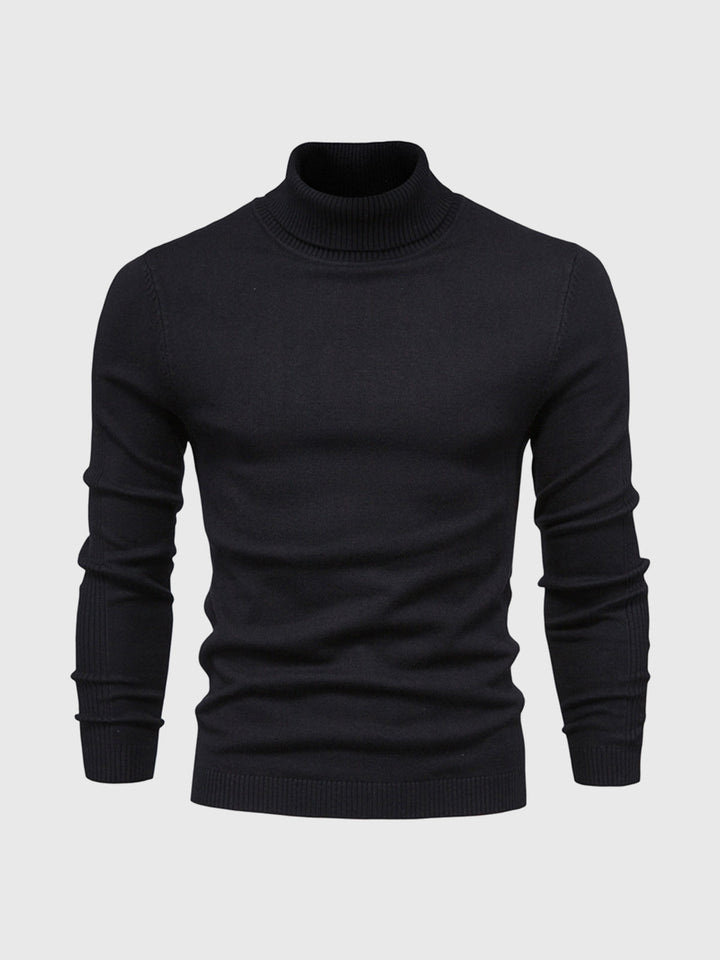 Washable turtleneck sweater for men