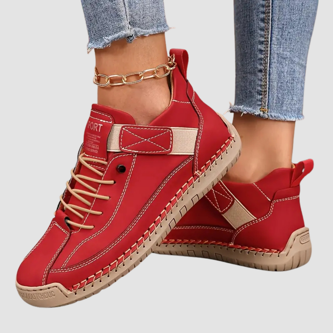 Women's Orthopedic Lace Up Sneakers Cushioned Wide Fit