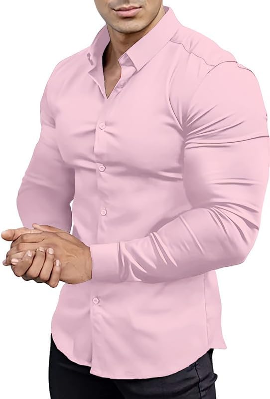 Slim-fit wrinkle-free shirt for men