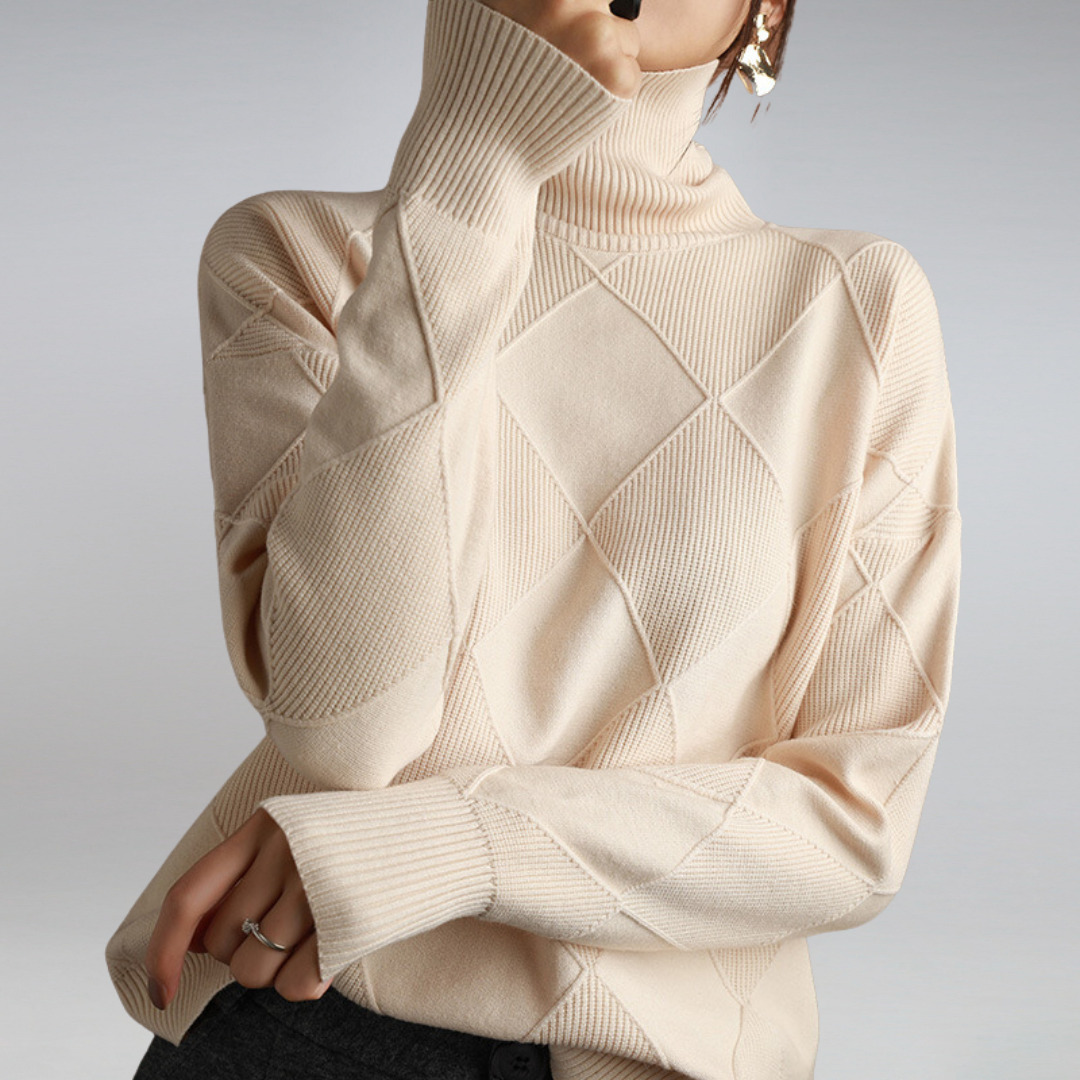 Cozy turtleneck sweater for women