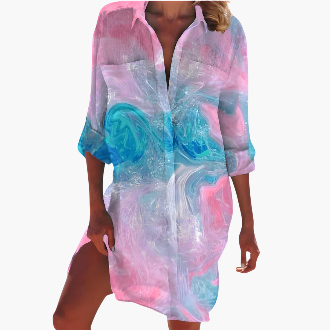 Women's Long Sleeve Shirt Dress