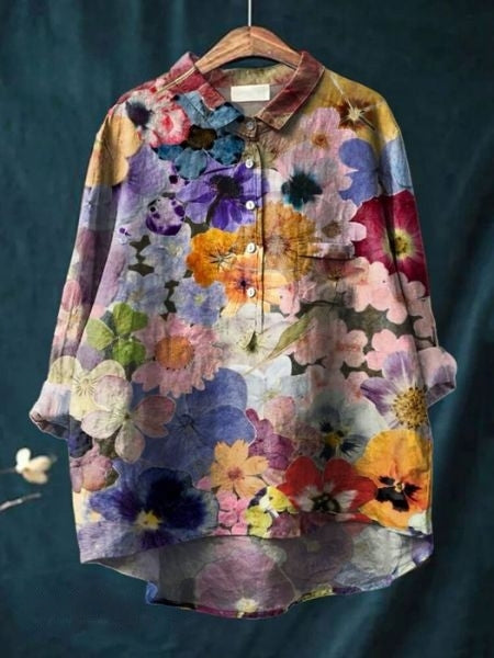 Women's Romantic Floral Blouse
