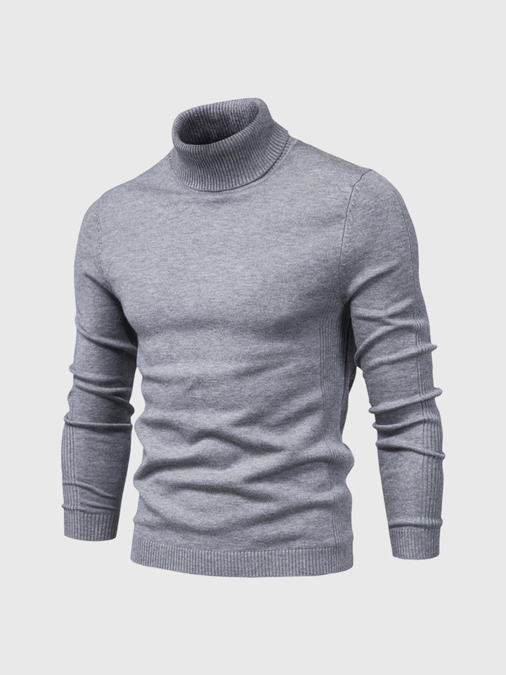 Washable turtleneck sweater for men