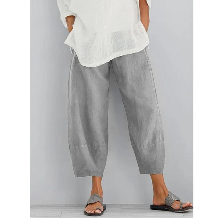 Women's Linen Leisure Trousers Relaxed Fit