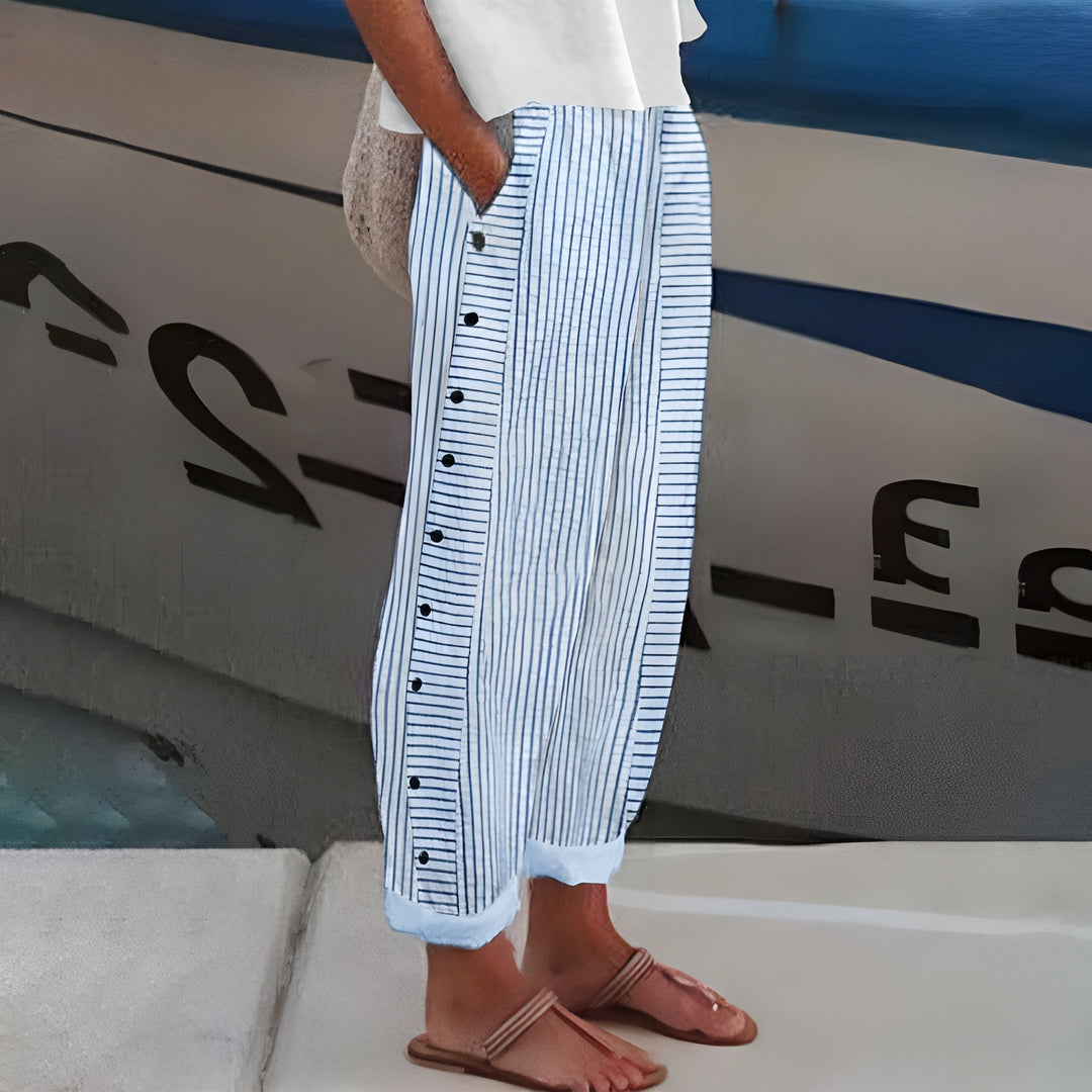 Women's Straight Leg Trousers with Pockets
