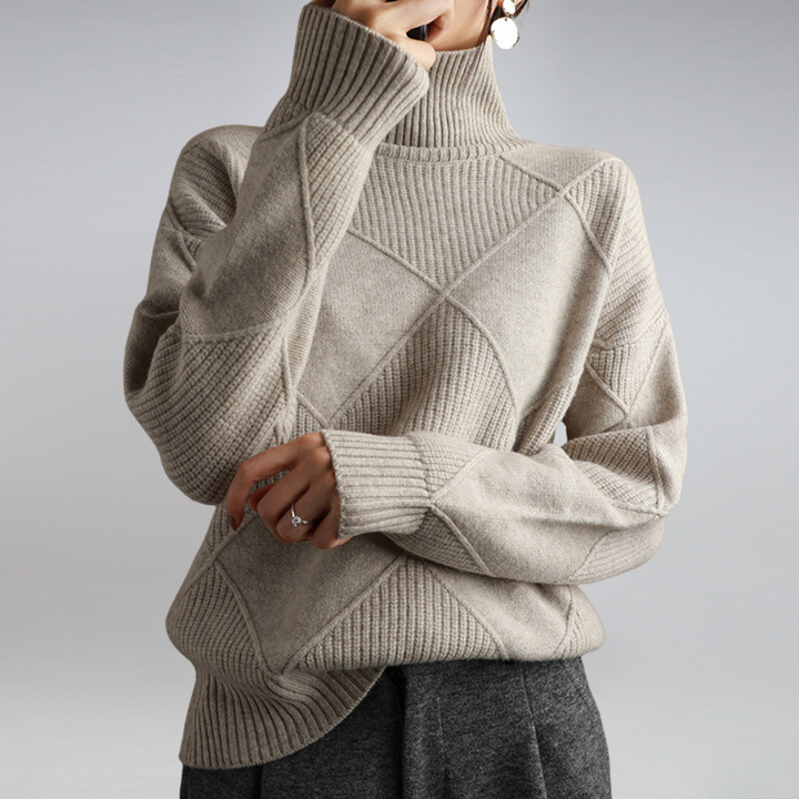 Cozy turtleneck sweater for women