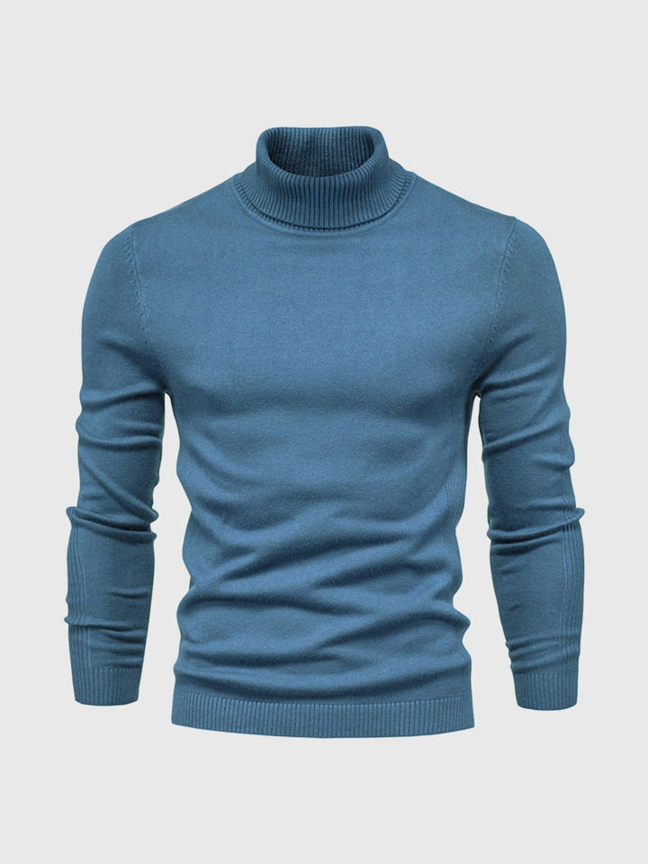 Washable turtleneck sweater for men