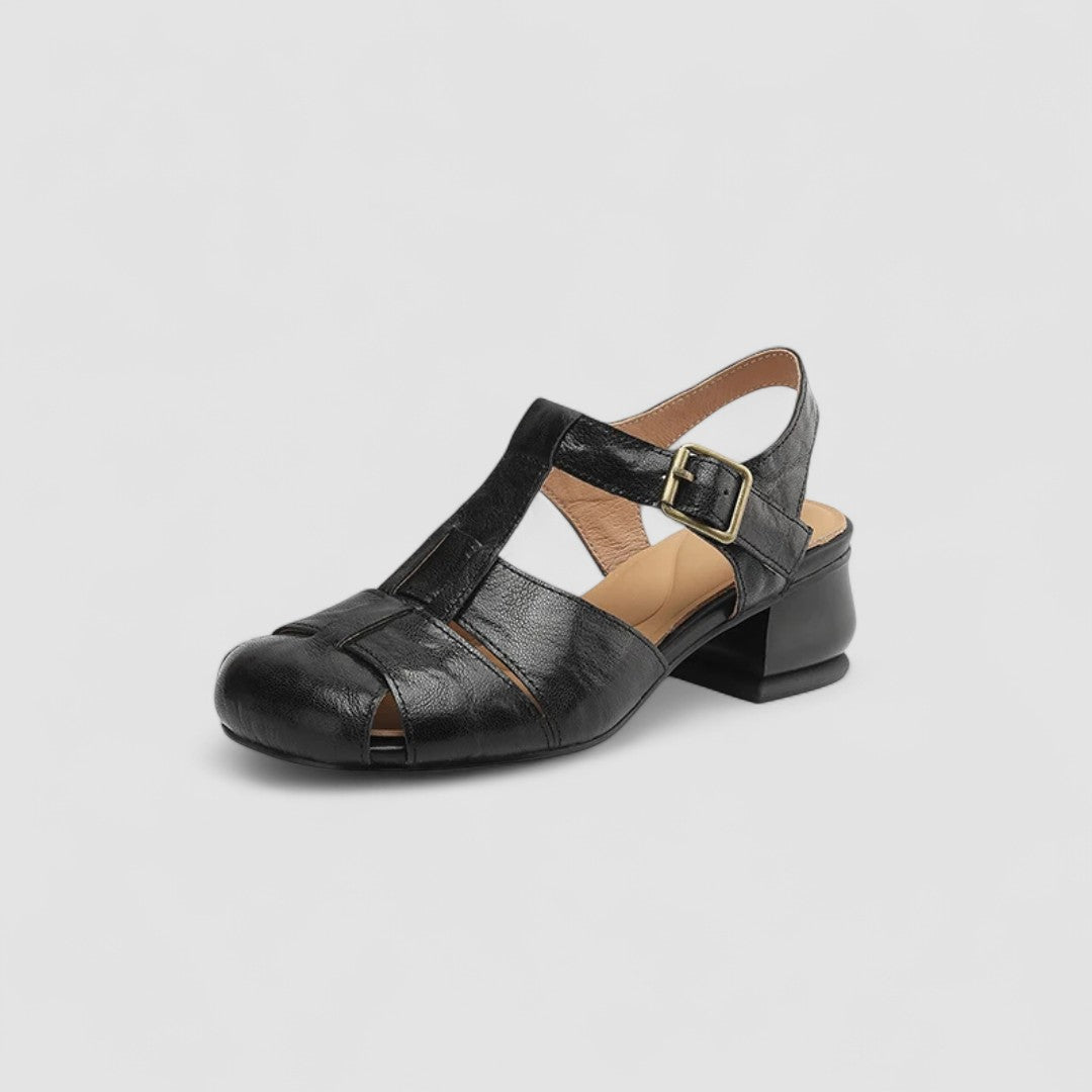 Women's Orthopedic Mary Jane Shoes Block Heel Ankle Strap