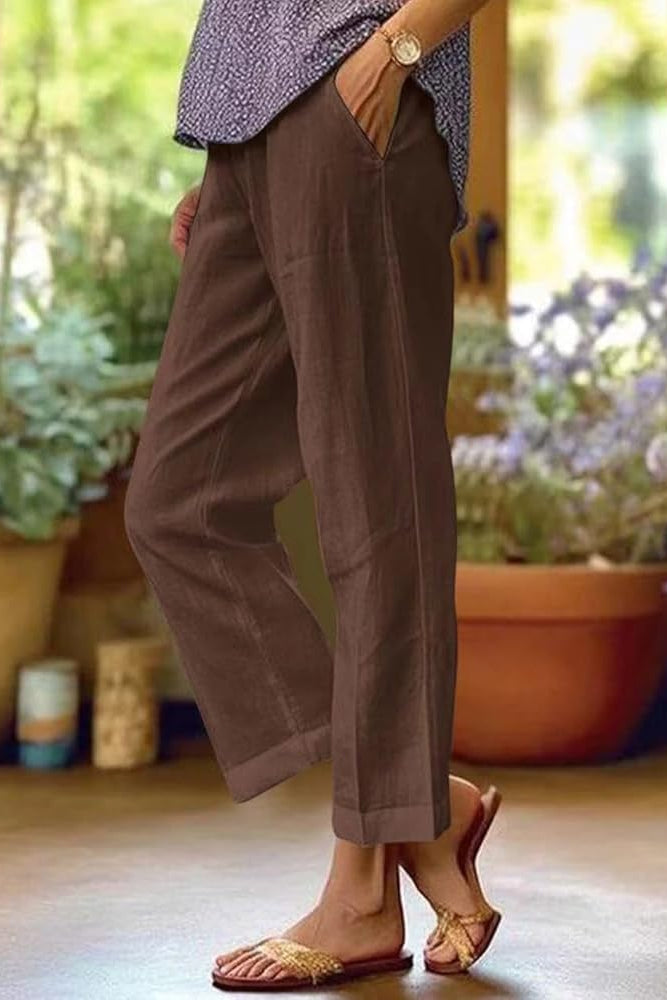 Women's Straight Leg Summer Trousers