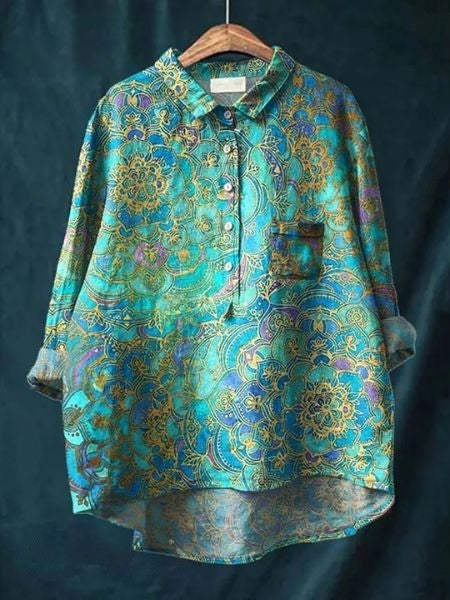 Women's Romantic Floral Blouse