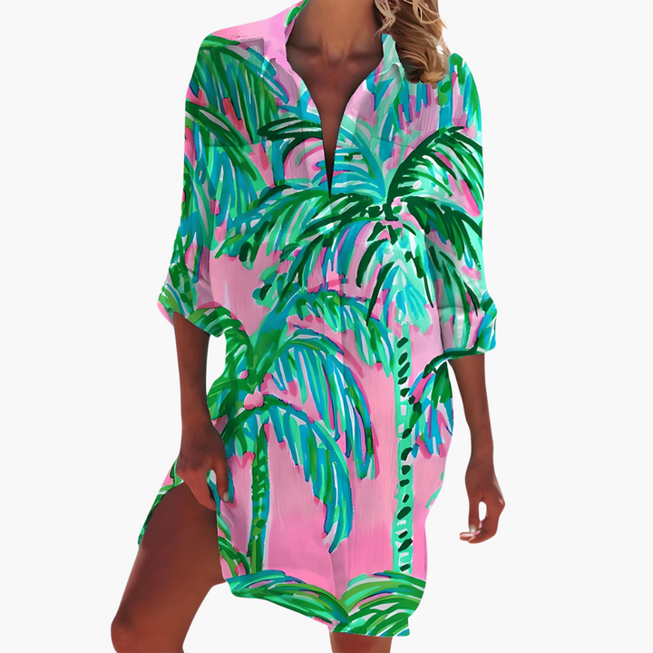 Women's Long Sleeve Shirt Dress