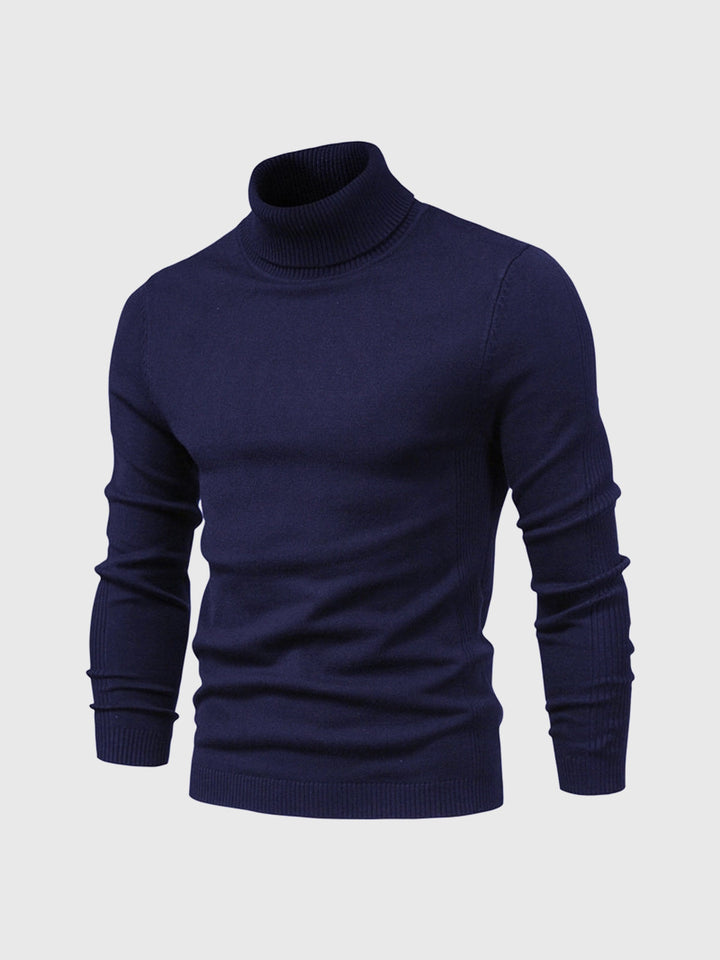 Washable turtleneck sweater for men
