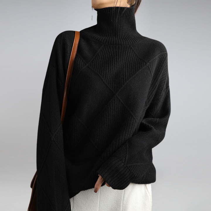 Cozy turtleneck sweater for women