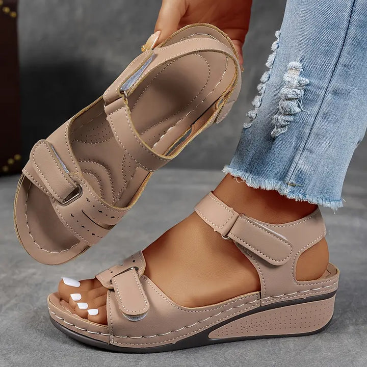 Women's Orthopedic Wedge Sandals Adjustable Strap