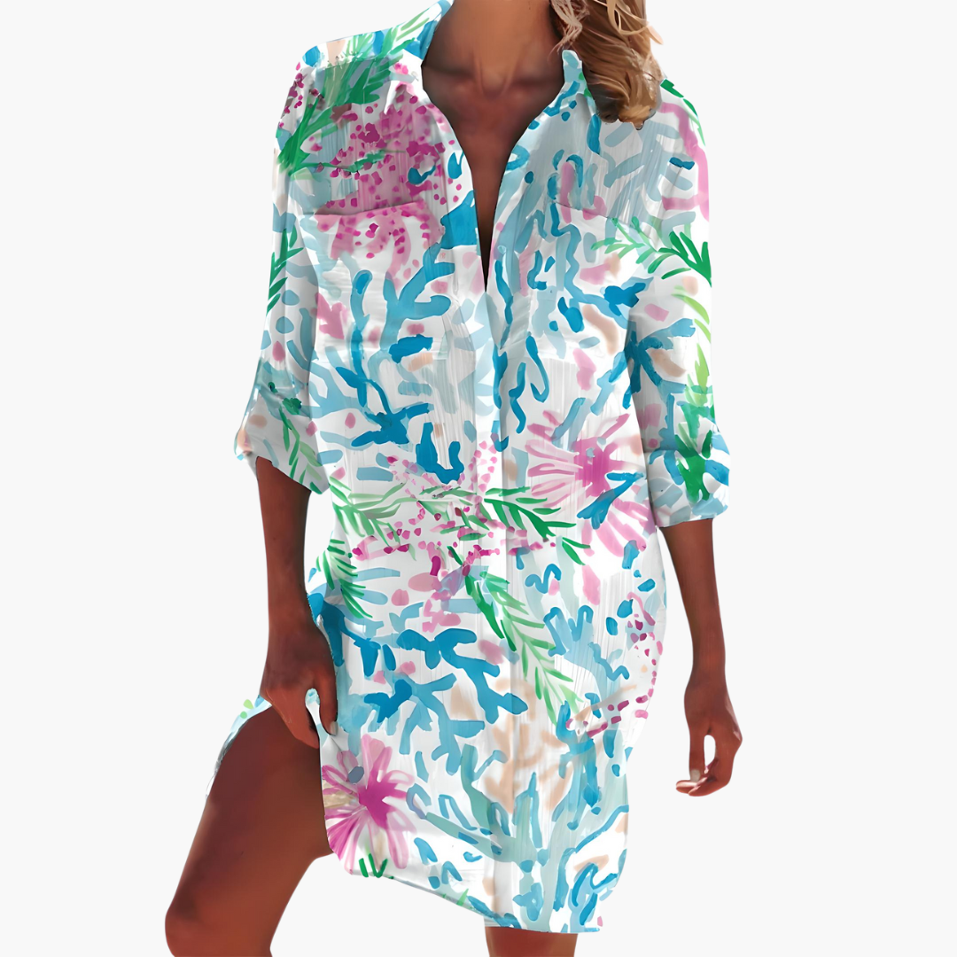 Women's Long Sleeve Shirt Dress