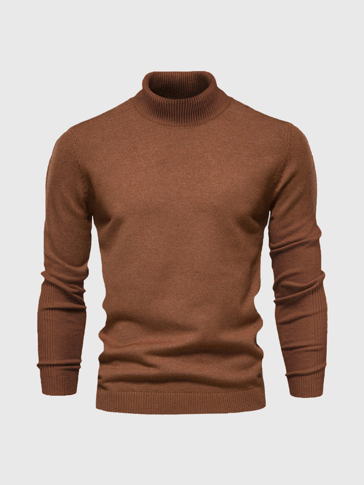 Washable turtleneck sweater for men