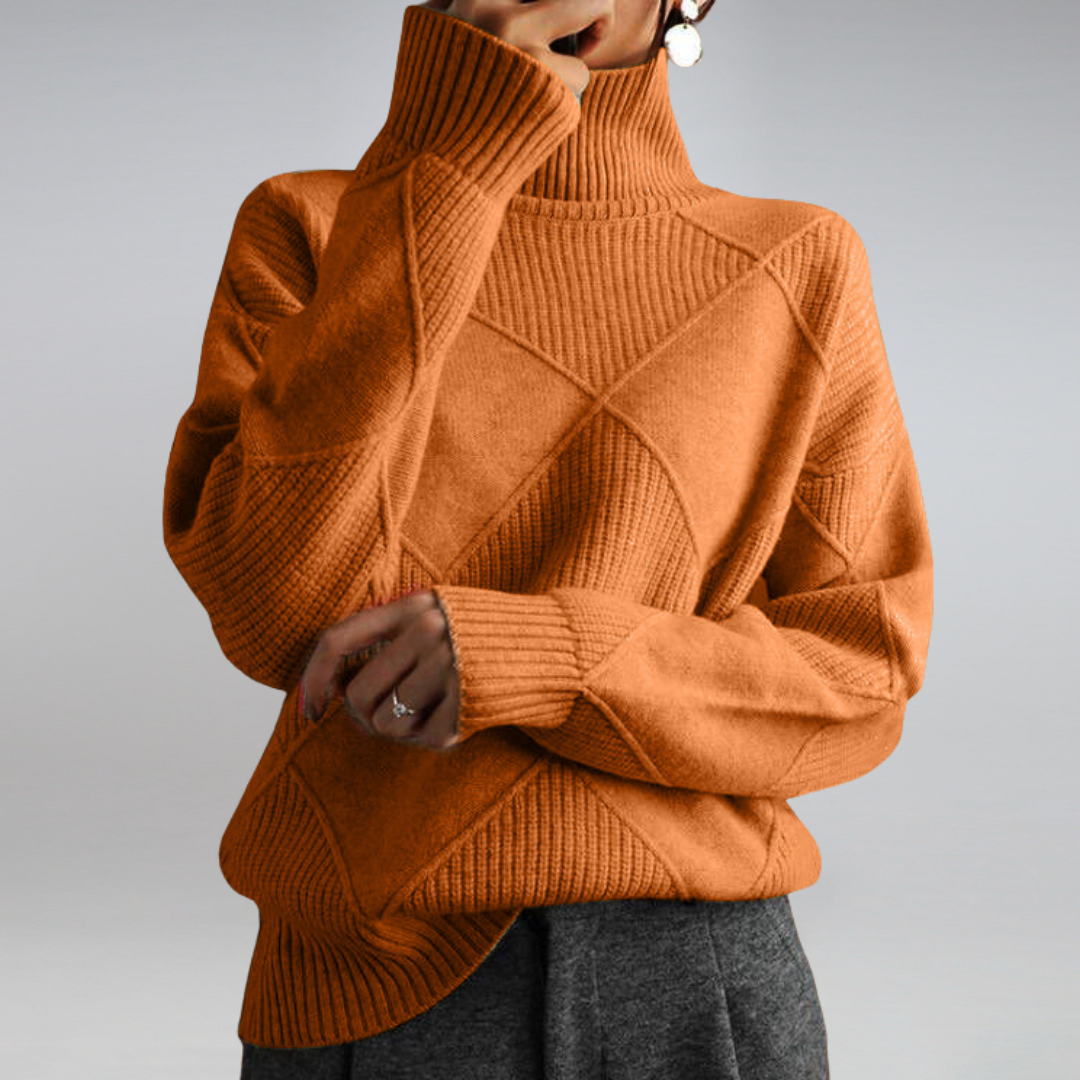 Cozy turtleneck sweater for women
