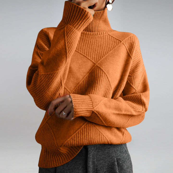 Cozy turtleneck sweater for women