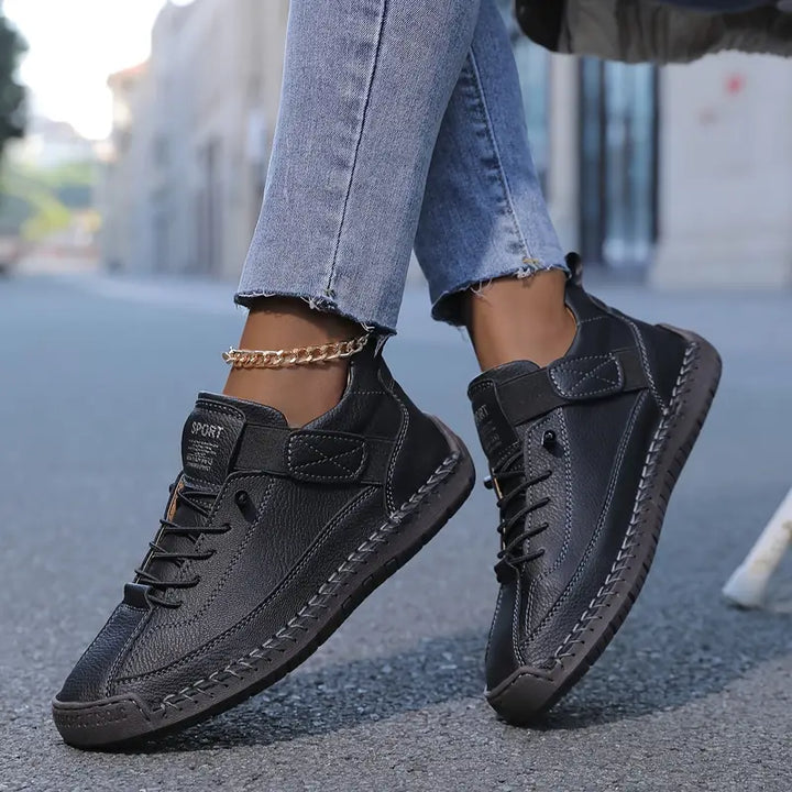 Women's Orthopedic Lace Up Sneakers Cushioned Wide Fit